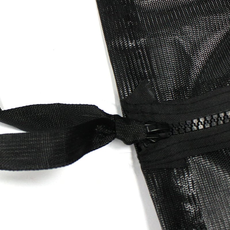 LOSTAR RV Fabric Replacement Screen with Zipper 9'x 13', Universal Mesh Awning Sunscreen Kit for Camper Trailor Motorhome Outdoor UV Blocker - Black - Image 2